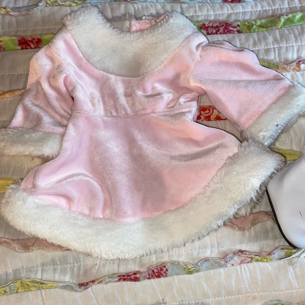 American Girl Pink ice skating outfit